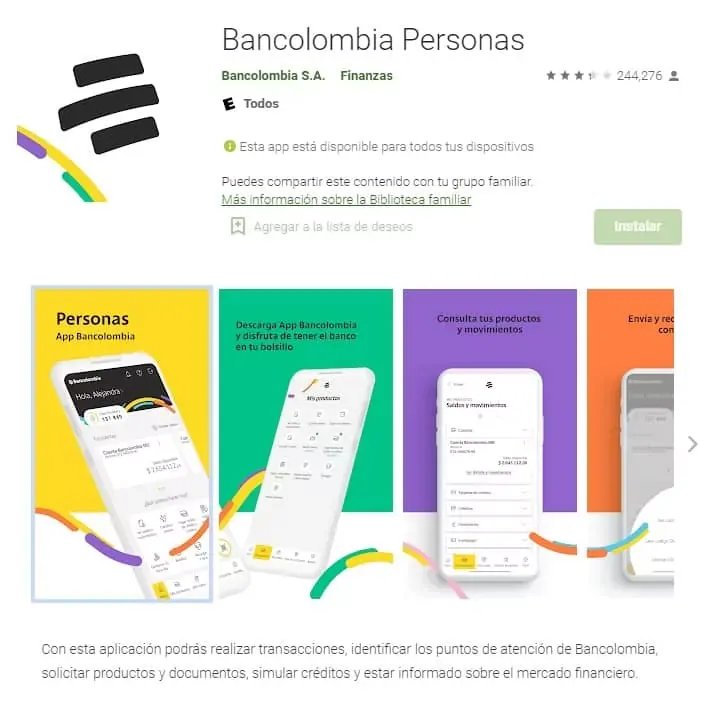 Descargar el app Bancolombia Personas