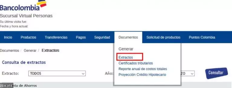 Extractos Bancolombia