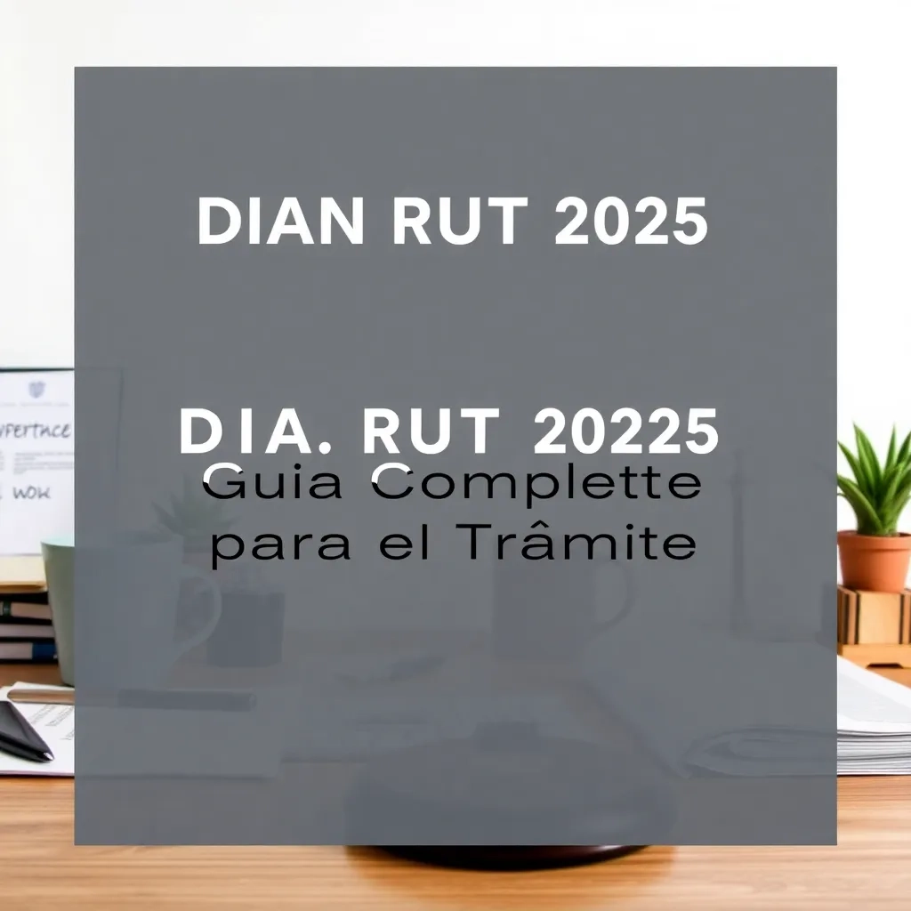 Trámite dian rut en Colombia, actualización y guía 2025.