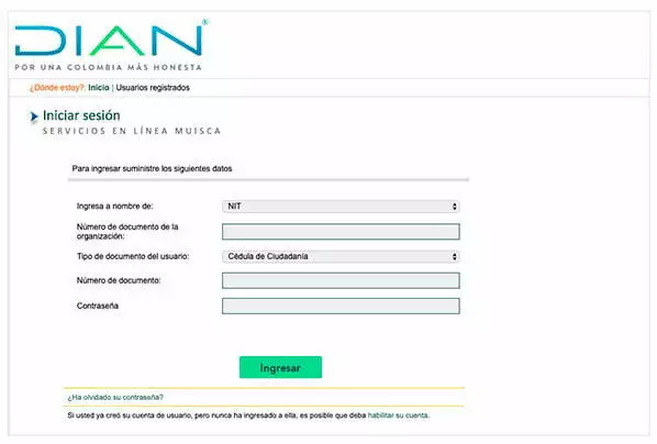 registro dian