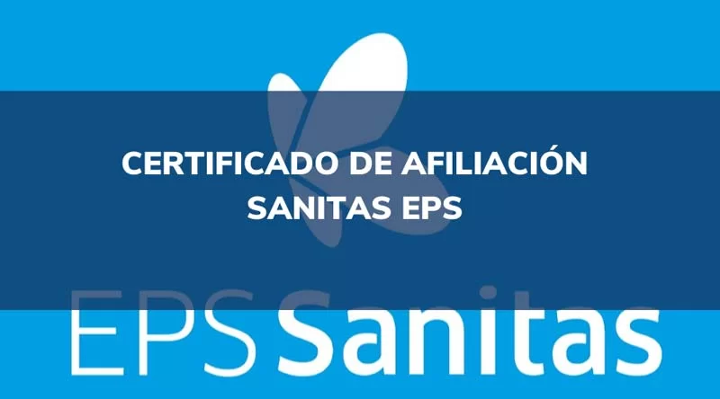 Certificado EPS Sanitas