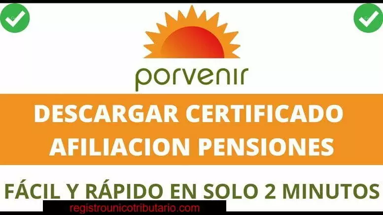 certificado de afiliacion porvenir