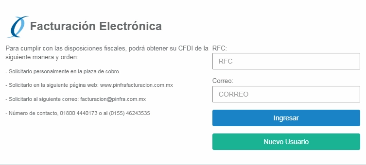 facturación pinfra