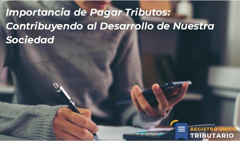 Importancia De Pagar Tributos: Contribuyendo Al Desarrollo De Nuestra Sociedad