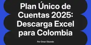 Plan Único de Cuentas 2025: Descarga Excel para Colombia