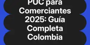 PUC para Comerciantes 2025: Guía Completa Colombia